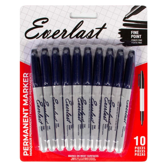 Black marker pen 10pc