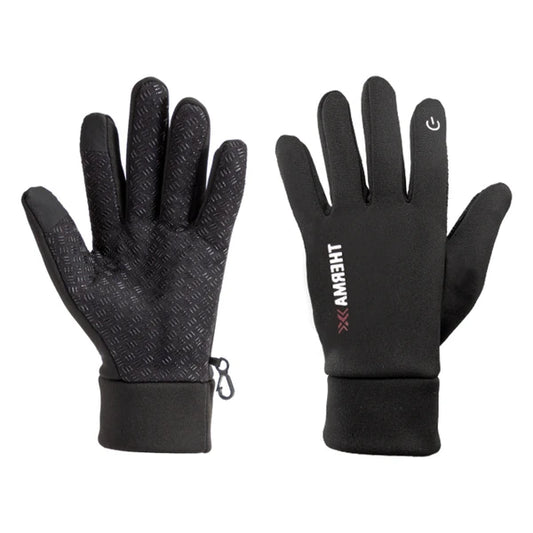 Thermaxxx Men's Gloves w/2 Touch, Water Proof Non-slip Grip